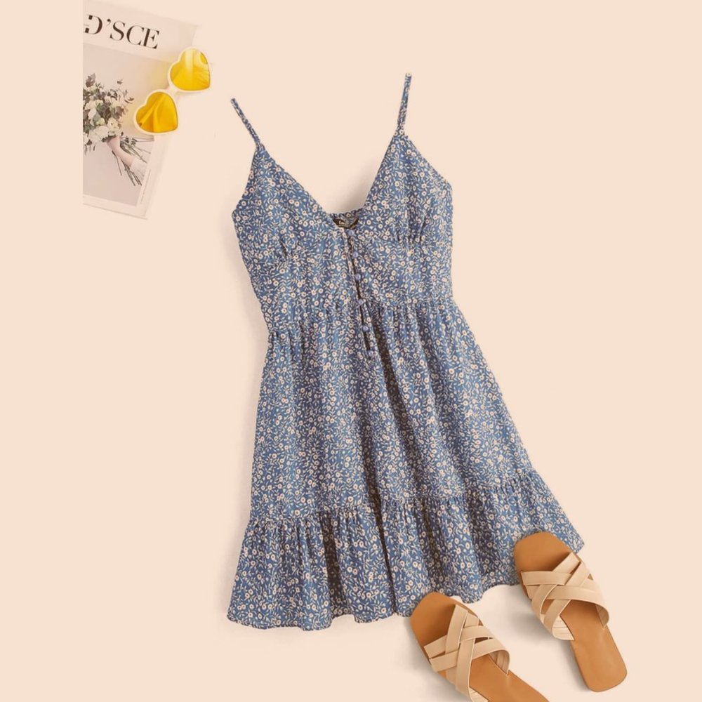 Floral Print Mini Sundress